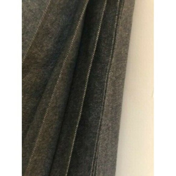 NWT $900 ROKH GRAY HERRINGBONE SIDE PLEAT WOOL BLEND MIDI SKIRT IT SZ 34 US SZ 2 - Picture 8 of 9